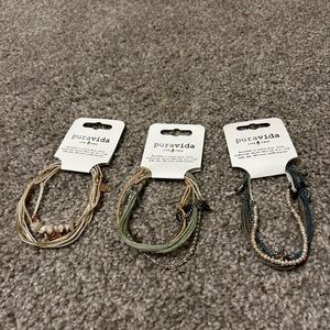 None Puravida bracelets. Many colors and styles. Sold separately in other posts.